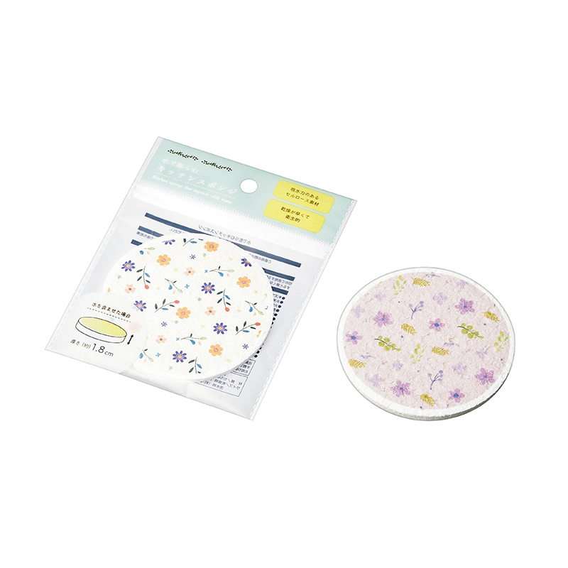 水で膨らむキッチンスポンジ