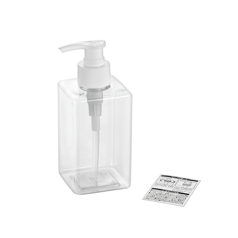 ＰＥＴポンプボトル300ml 角型(クリア)