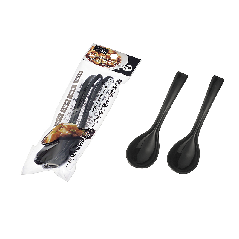 レンゲスプーン ２本入(ブラック)