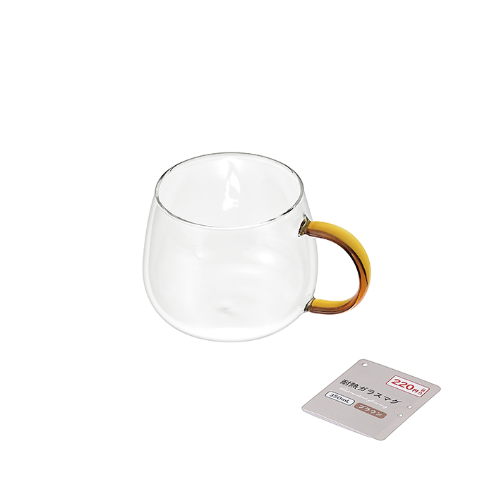 耐熱ガラスマグ ３５０ｍＬ(ブラウン)