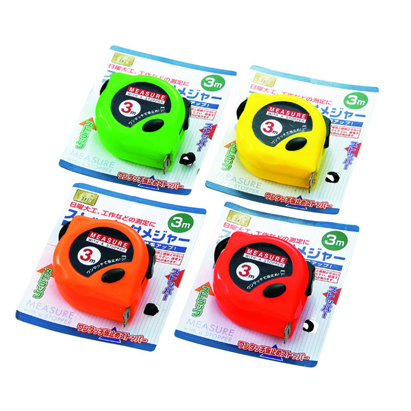 ストッパー付メジャー3m（ダブルストッパー付）