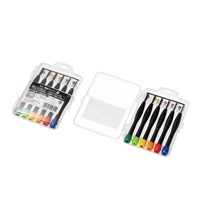 カラー精密ドライバー（6本組）