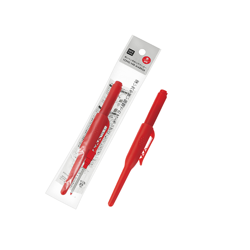長いペン先ねじ穴マーカー(赤)