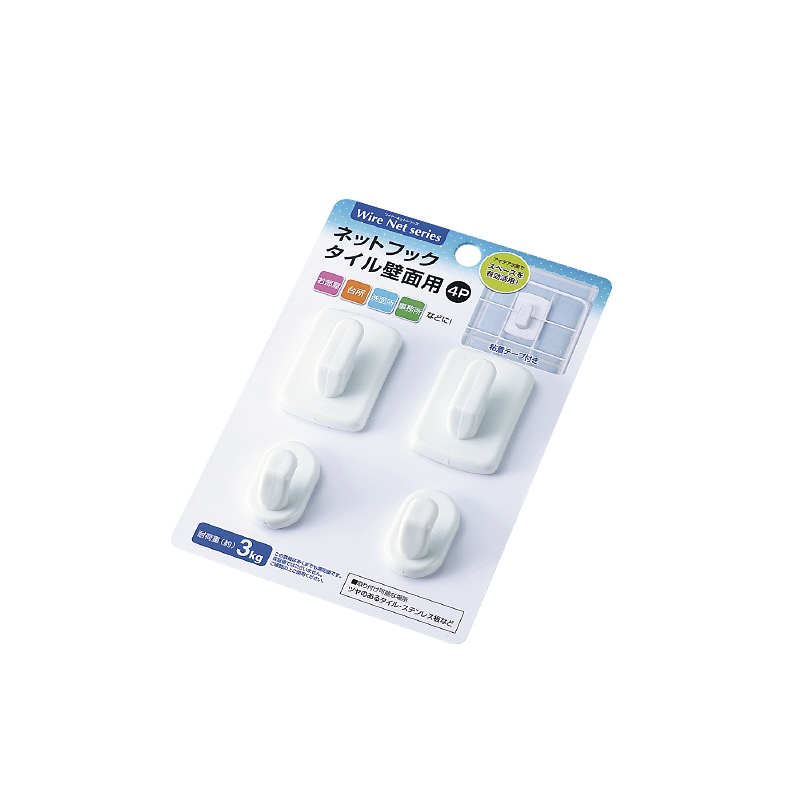 ネットフック（タイル壁面用）4P