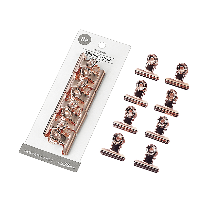 目玉クリップ 8P(ピンクゴールド)