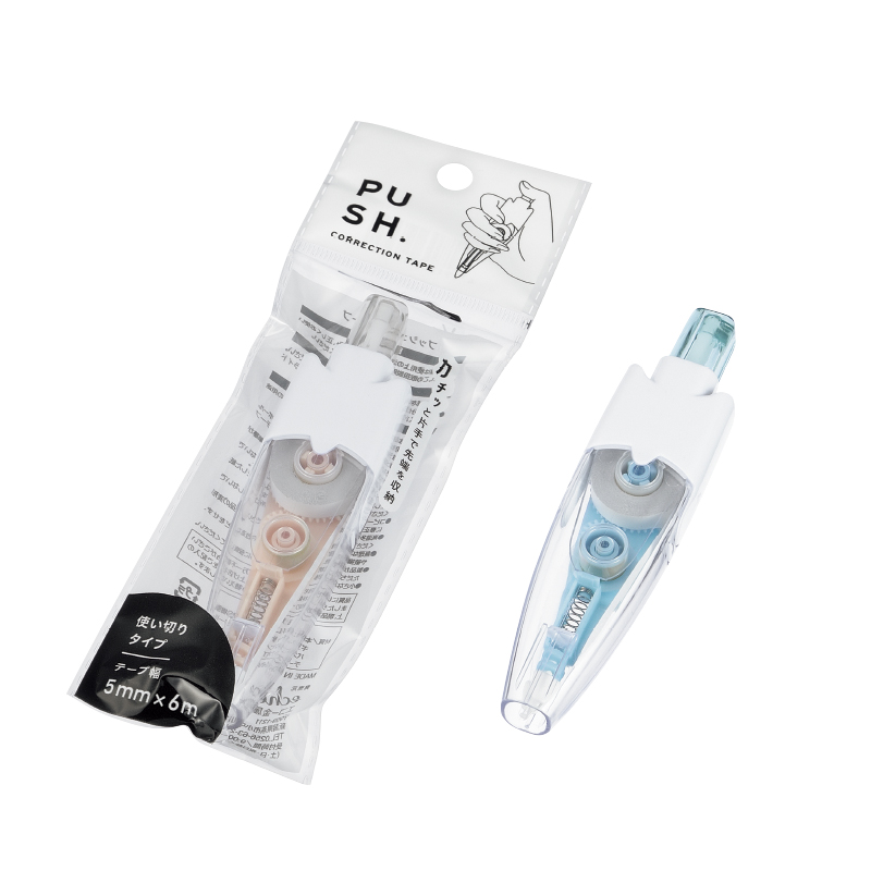 プッシュ式修正テープ