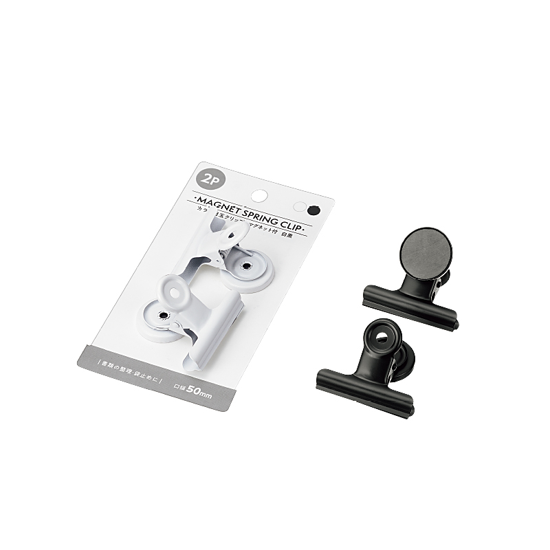 カラー目玉クリップマグネット付
２Ｐ(５０ｍｍ白黒)
