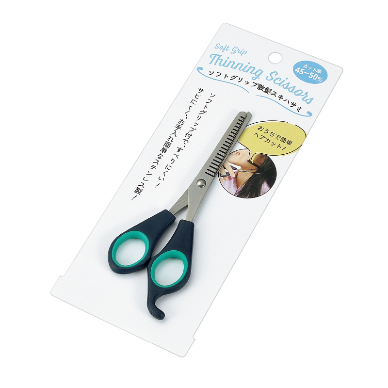ソフトグリップ散髪スキ鋏