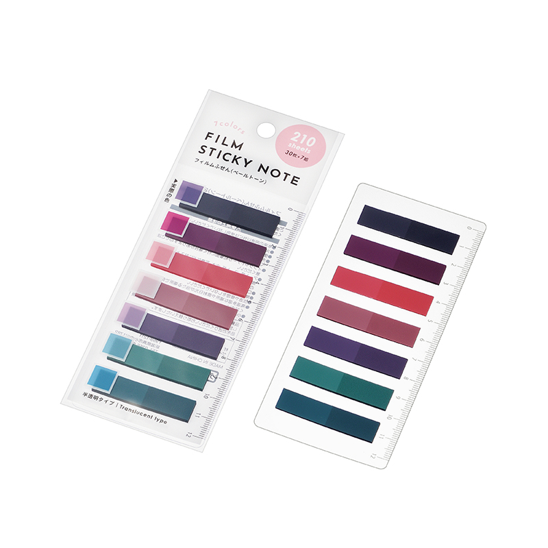 フィルムふせん(ペールトーン)２１０枚