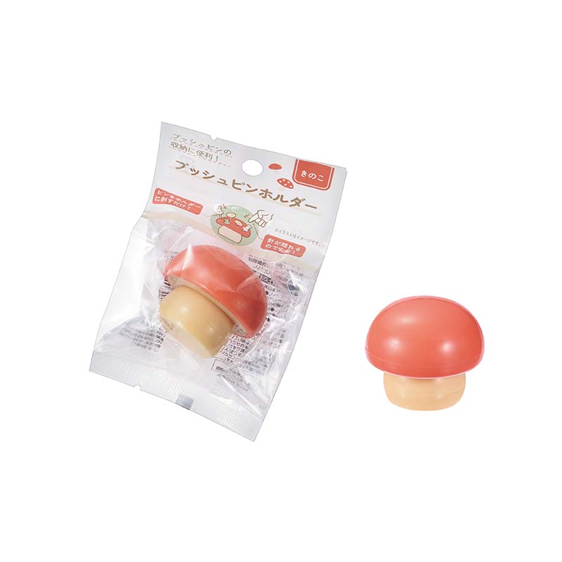 プッシュピンホルダー きのこ