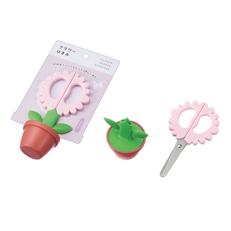 フラワーはさみ(ピンク)