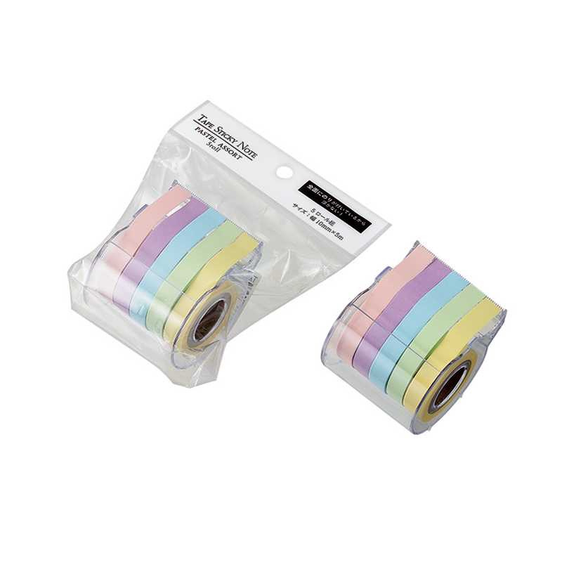 テープふせん紙 10mm×5m(パステル)
５ロール組