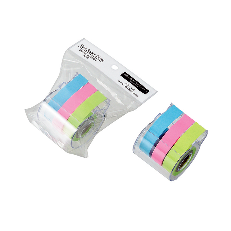 テープふせん紙 15mm×5m(ネオン)
３ロール組