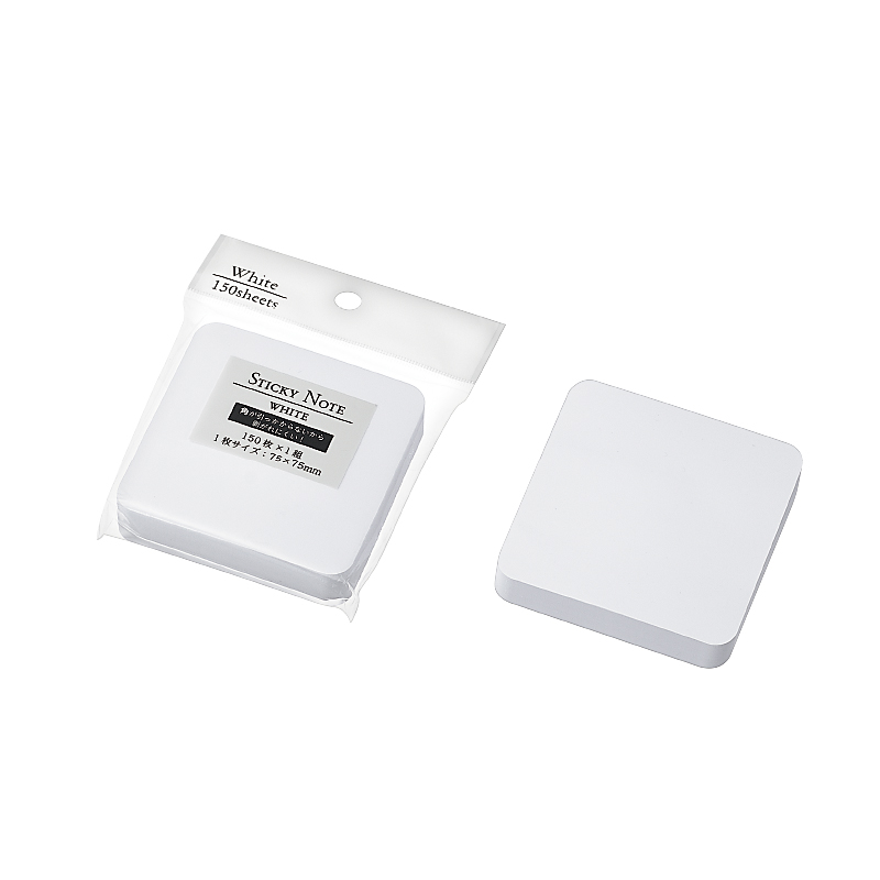 角丸ふせん紙 75×75mm(ホワイト)１Ｐ