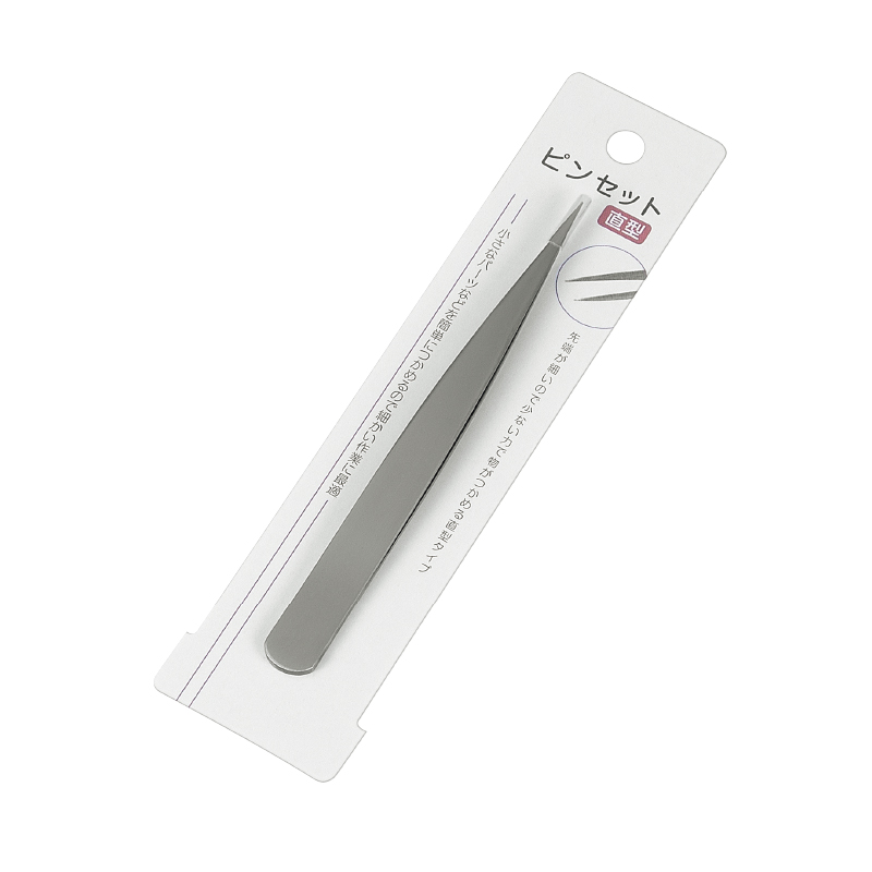 直型ピンセット（台紙付）
