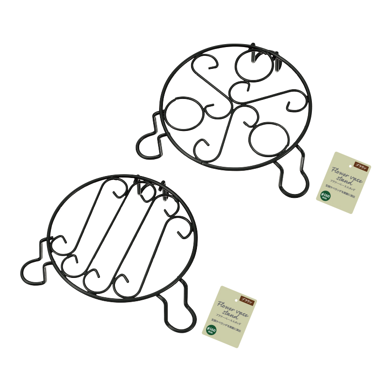 フラワーベーススタンド（ブラウン） φ160mm