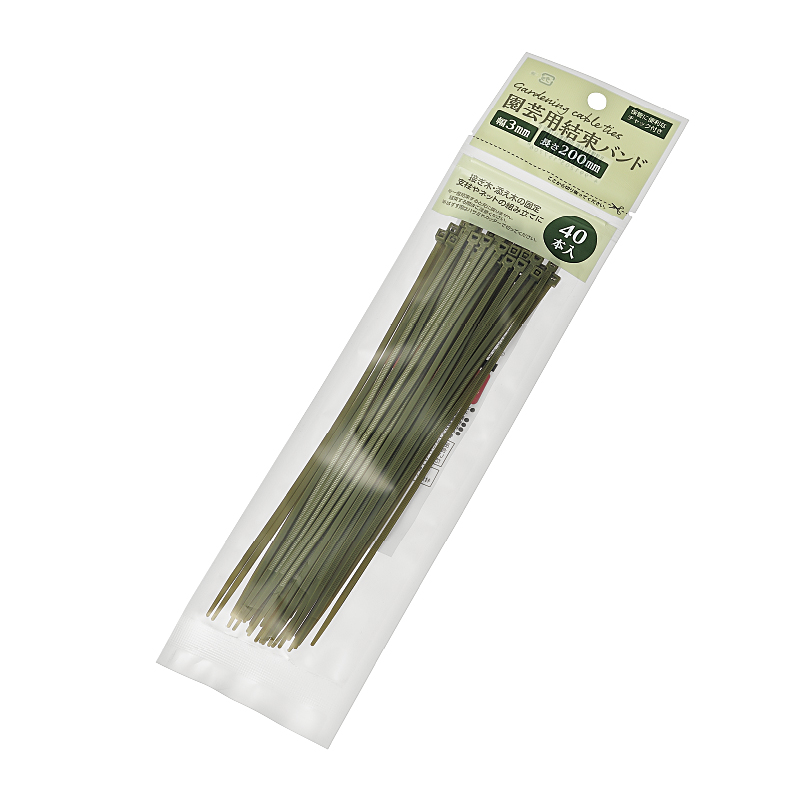 園芸用結束バンド 3mm×200mm 40本入