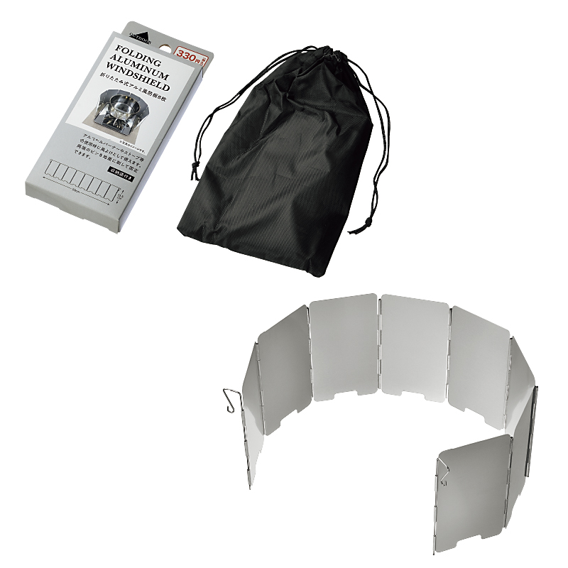 折りたたみ式アルミ風防板 ８枚