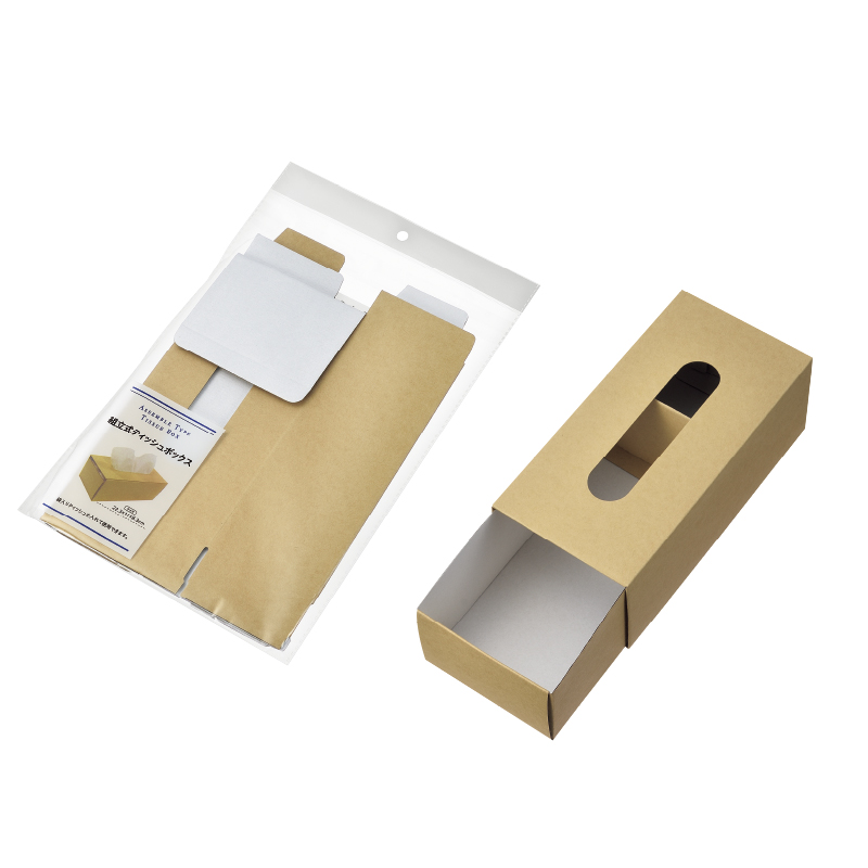 組立式ティッシュボックス