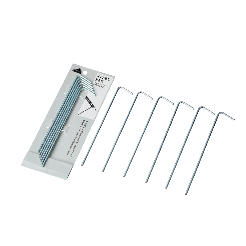 スチールペグ 180mm 6P