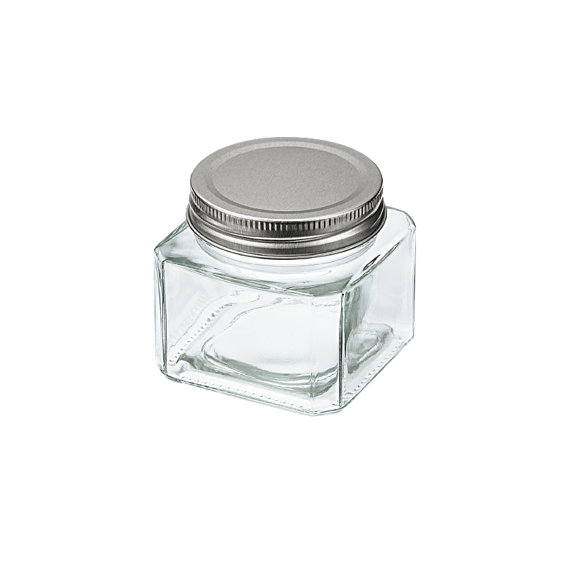 フタ付ガラス瓶(角型)２５０ｍＬ