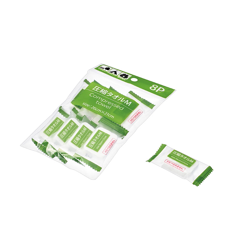 圧縮タオル(Ｍ) ８Ｐ