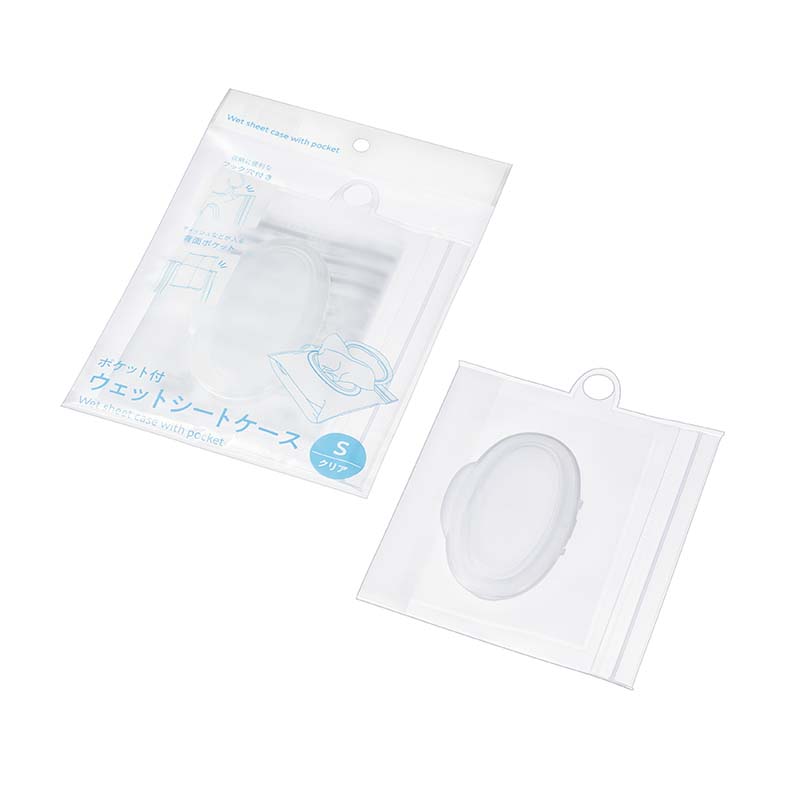 ポケット付ウェットシートケース
(クリア)Ｓ