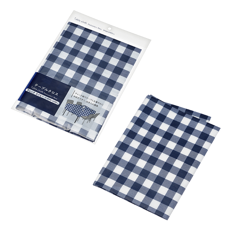 テーブルクロス チェック(ネイビー)
