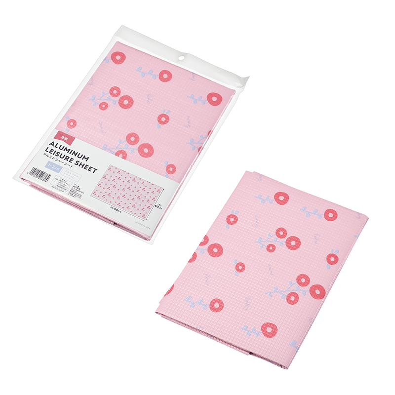 アルミレジャーシート(花柄)
