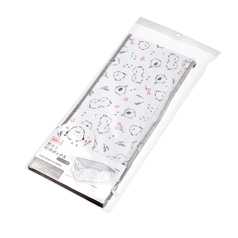 窓付き収納ボックス(シマエナガ柄)