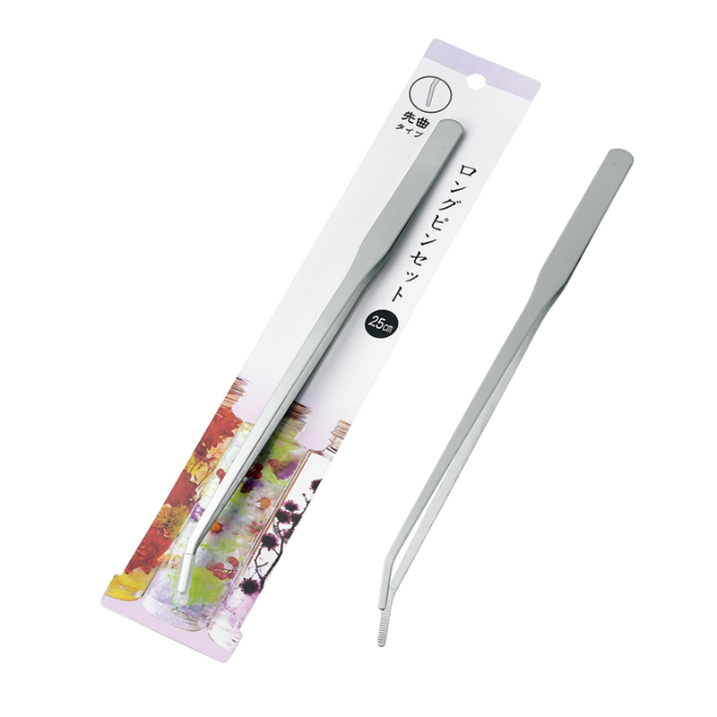 ロングピンセット(先曲タイプ)