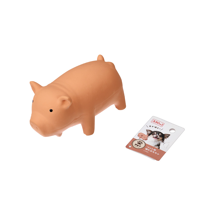 ペット用噛むおもちゃ(ブタ)