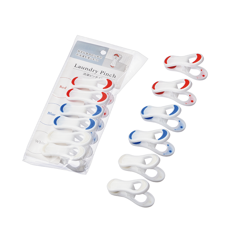 洗濯ピンチ ６Ｐ(赤・青・白)