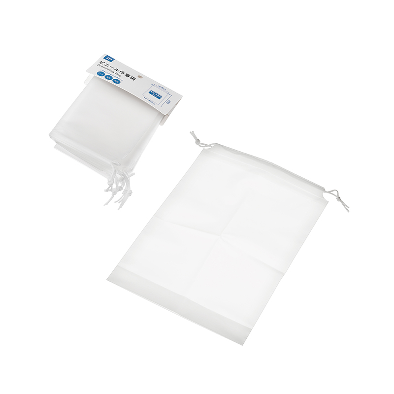 ビニール巾着袋 ３Ｐ(３０×２２ｃｍ）