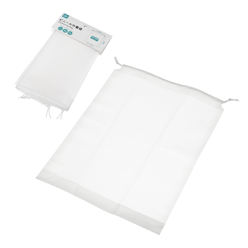 ビニール巾着袋 ２Ｐ(４２×３２ｃｍ）