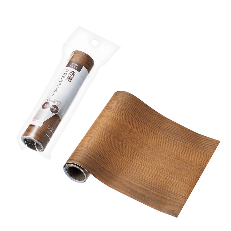 床用フロアステッカー(木目調ブラウン)