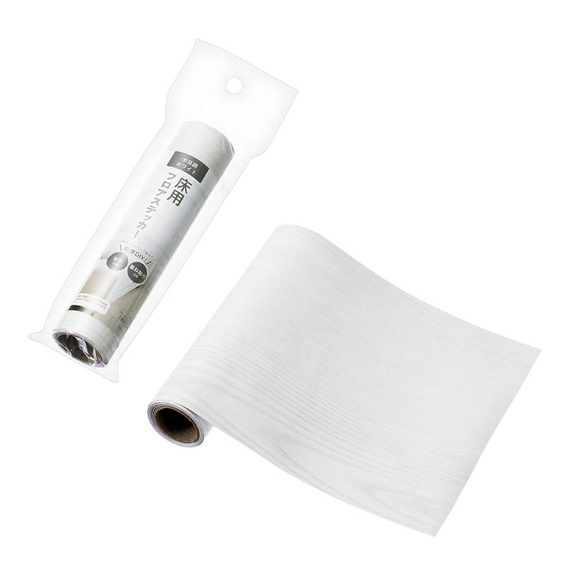 床用フロアステッカー(木目調ホワイト)