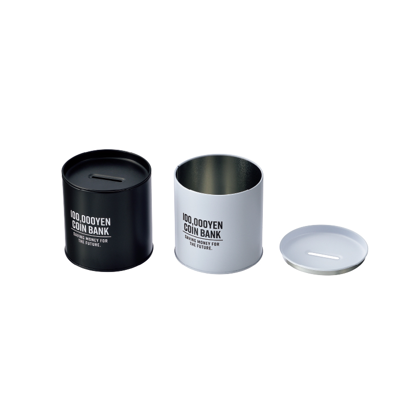 １０万円たまる貯金箱
モノトーンロゴ(フタあり)