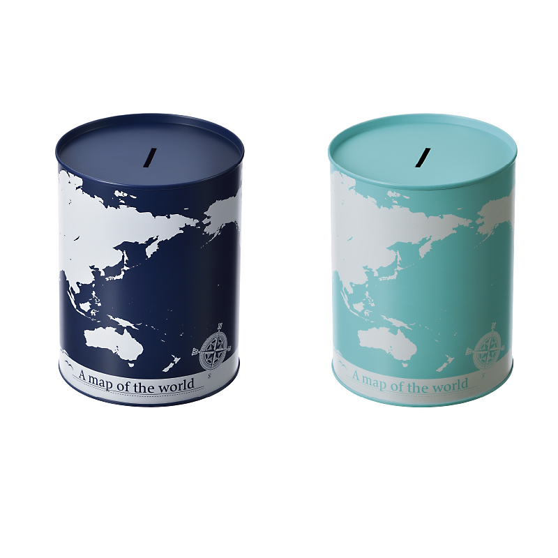 ３０万円貯金箱(世界地図)